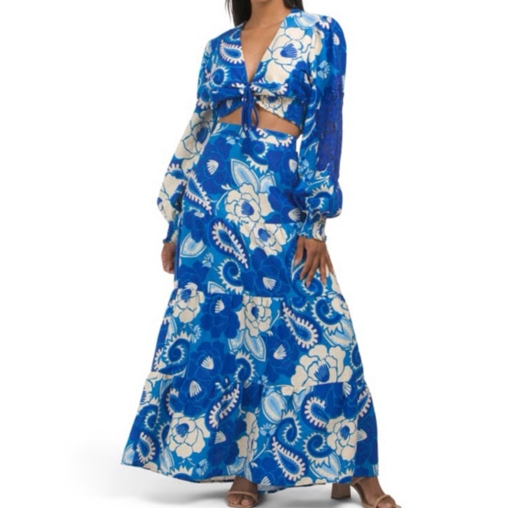 House of Harlow 2 PC Skirt Set SZ M